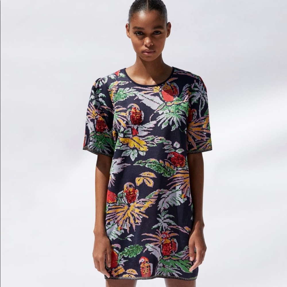 Zara jacquard beautiful dress